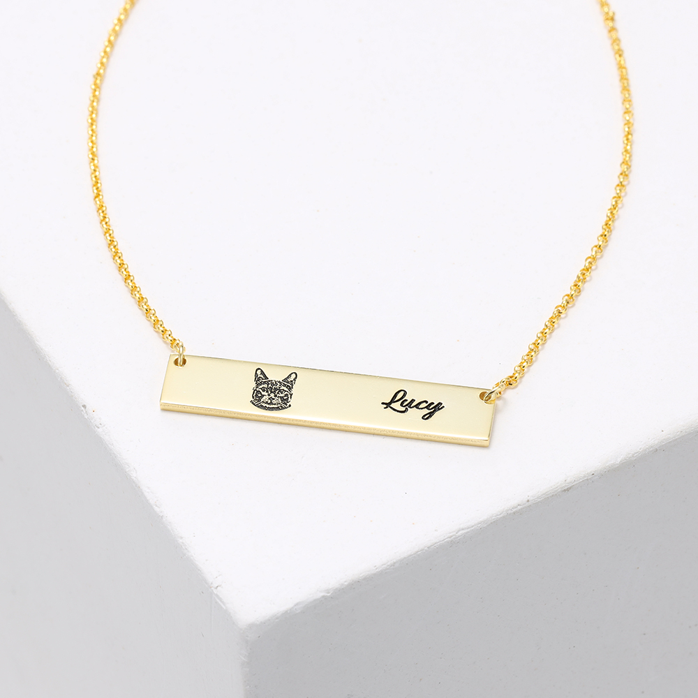 Personalised Your Pet Portrait Necklace-Jessemade AU