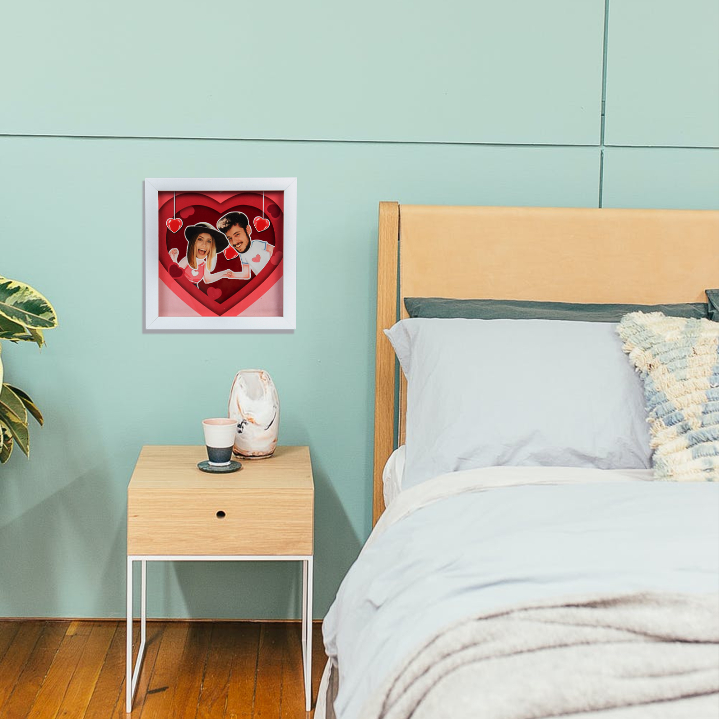 Personalised Couple Stereo Photo Frame-Jessemade AU