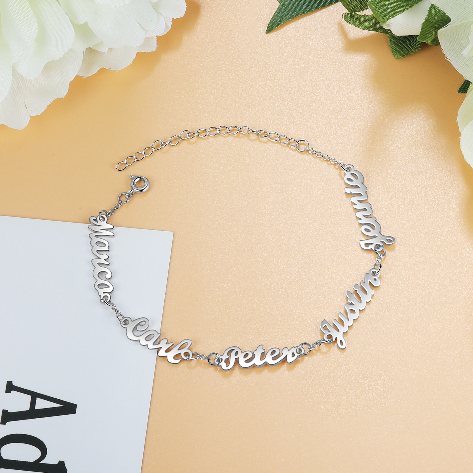 Personalised Family Name Women's Bracelet For Mother Custom 5 Names Bracelet For Her-Jessemade AU