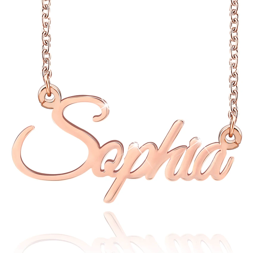 Personalised Necklace With Birthstone Custom 1 Name Necklace Gift For Her-Jessemade AU