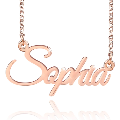 Personalised Necklace With Birthstone Custom 1 Name Necklace Gift For Her-Jessemade AU