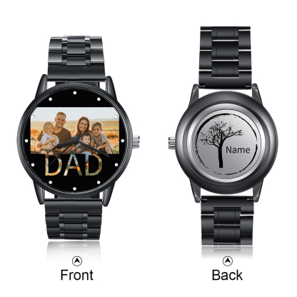 Personalised Photo Watch Custom 1 Photos Mechanical Watch Gifts for Him-Jessemade AU