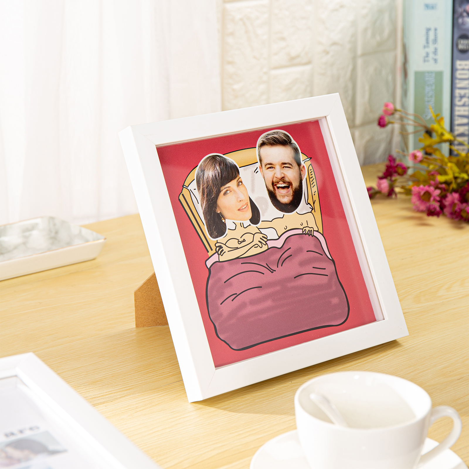 Personalised Funny Couple Stereo Photo Frame-Jessemade AU