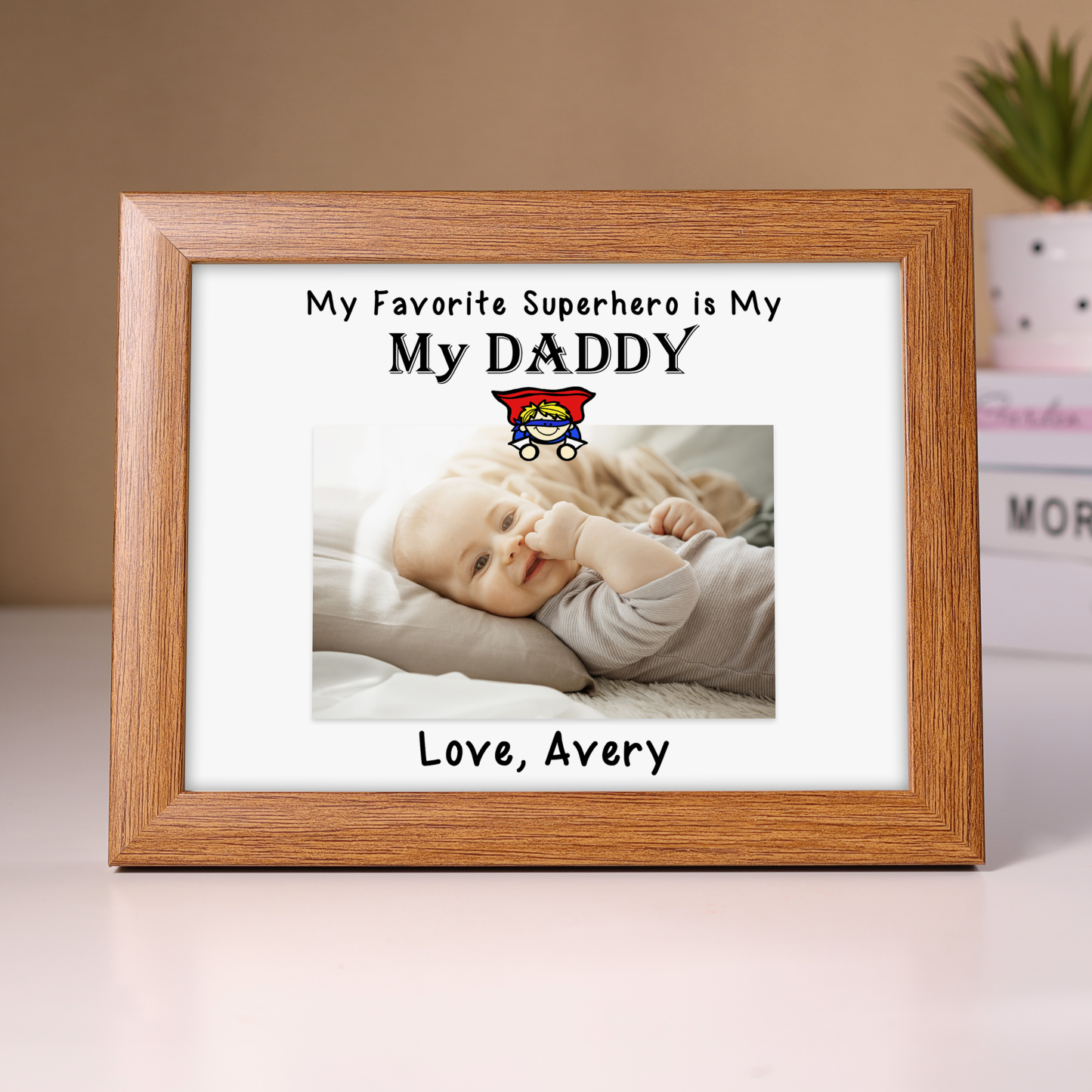 Personalised Father Photo Frames With Light Custom Photos Home Decor Gifts-Jessemade AU