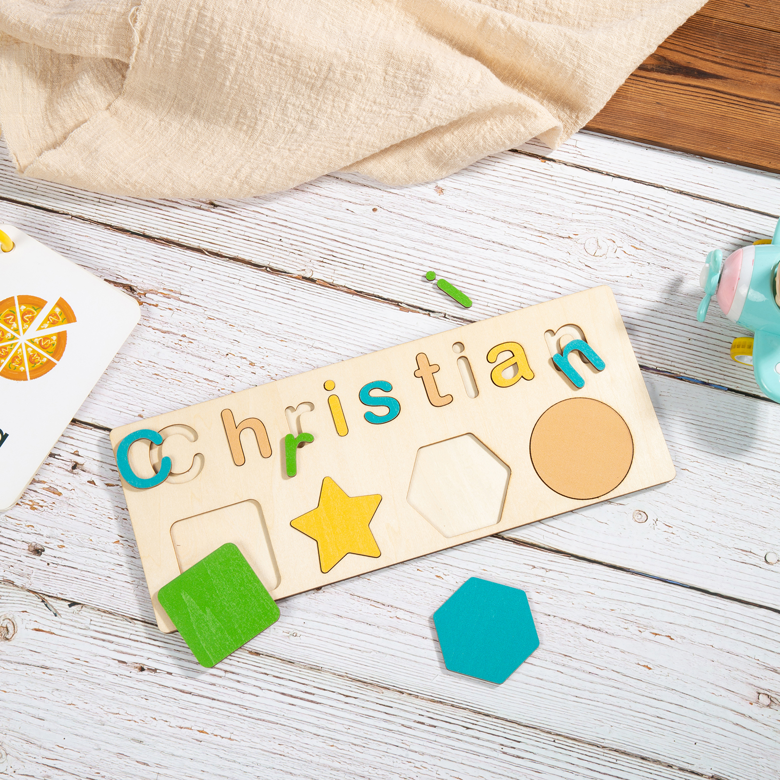 Personalised Kid's Wooden Name Alphabet Puzzle Toy for Toddlers Early Learning Child Toy-Jessemade AU