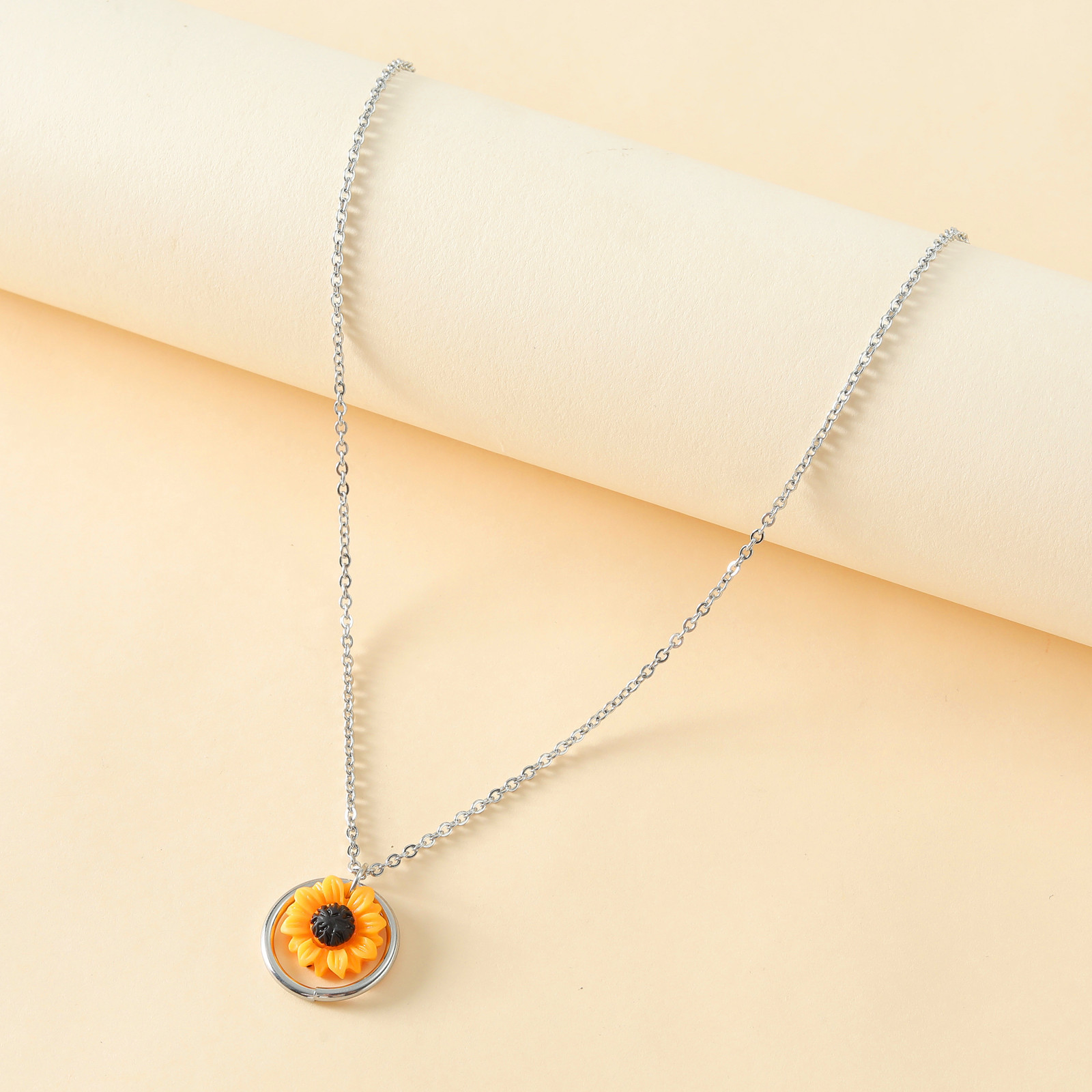 Sunflower Necklace Adjustable Best Friend Gift for Her-Jessemade AU