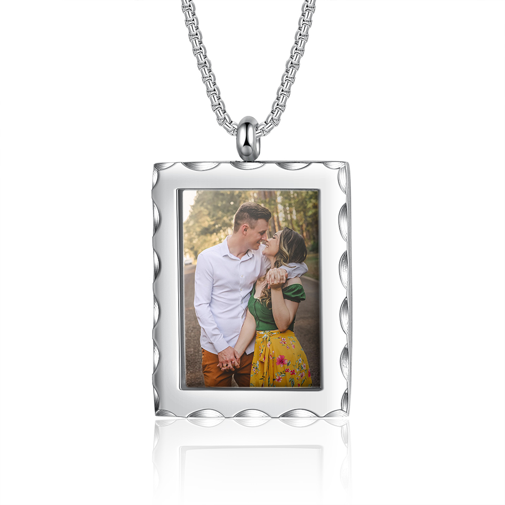 Personalised Photo Necklace Custom Message Gifts For Her-Jessemade AU