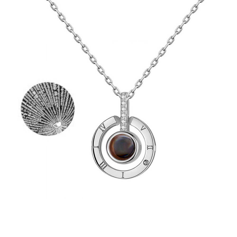 Personalised 100 Languages Projection Necklace Engraved  " I LOVE YOU" Heart Necklace Gifts For Her-Jessemade AU