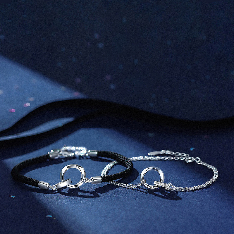 Couple Bracelet Braided Rope Bracelet Adjustable Bracelet Valentine's Day Gift Birthday for Couples-Jessemade AU