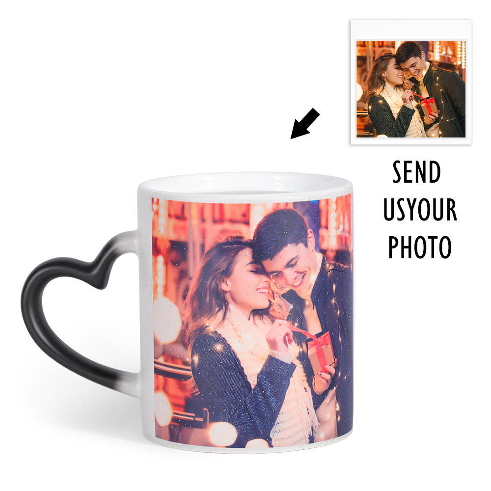 Personalised Photo Colour Changing Mug Custom Lettering Picture Mug-Jessemade AU