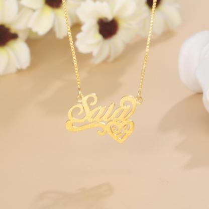 Personalised Necklace Custom 1 Name Necklace Gift For Women-Jessemade AU