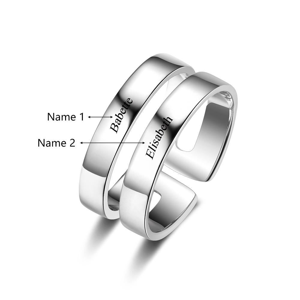 Personalised Women's Rings With Names Or Dates-Jessemade AU