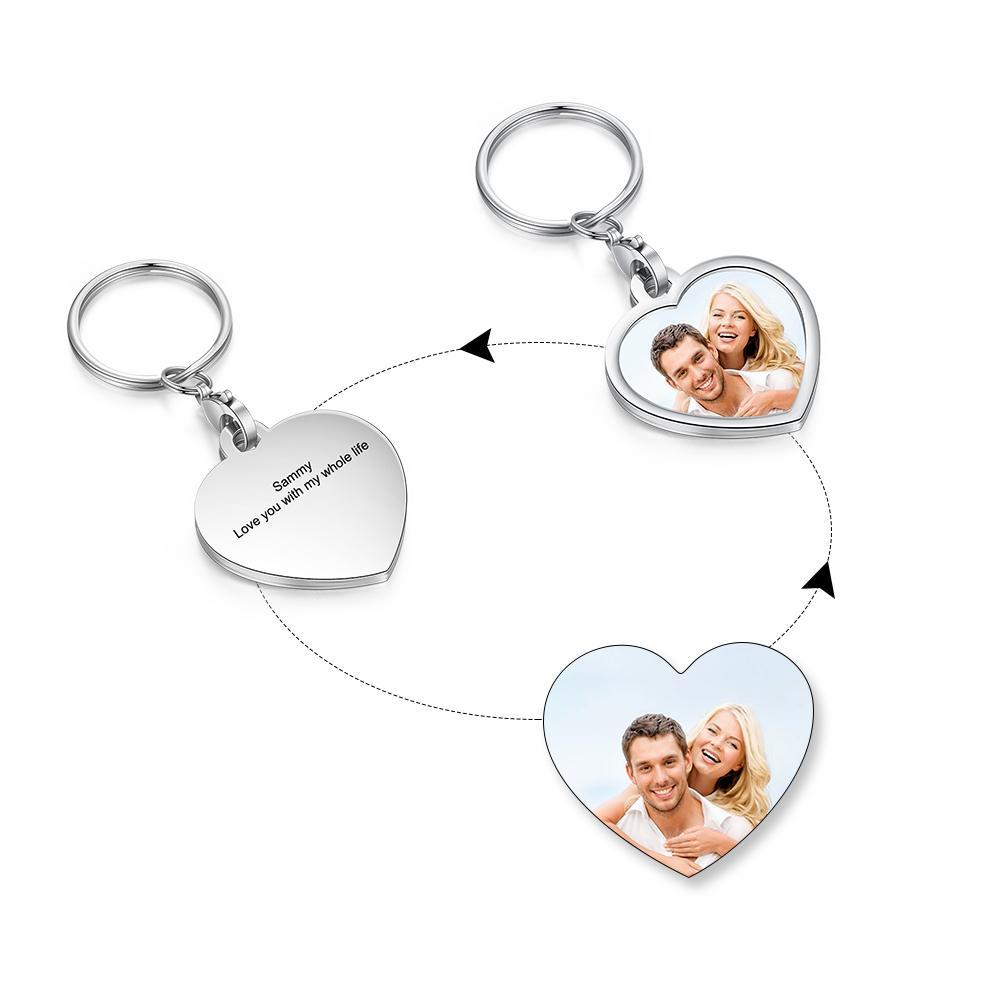 Personalised Keychain Engraved Photo Keychain Gifts For Him-Jessemade AU