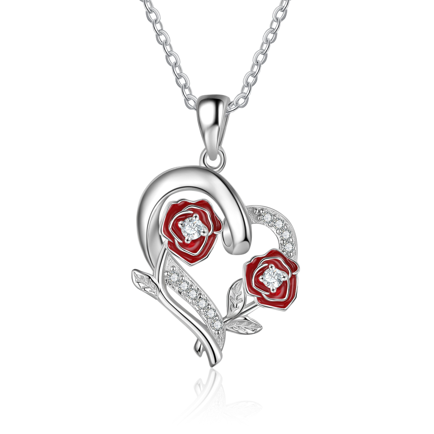 Personalised June Birthflower Necklace With Birthstones Custom 1 Name Necklace For Her-Jessemade AU