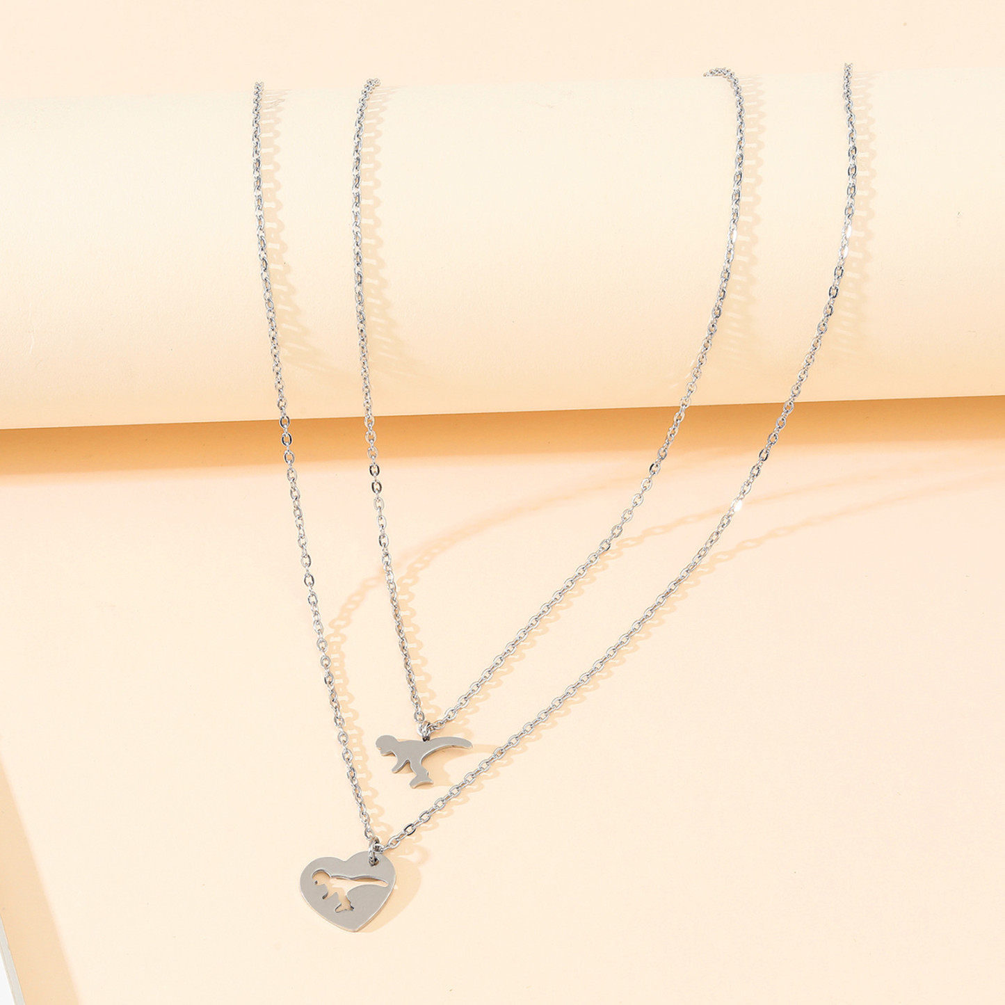 Necklaces for Women Dainty Teen Dinosaur Necklaces Size Adjustable for Mother and Daughter-Jessemade AU