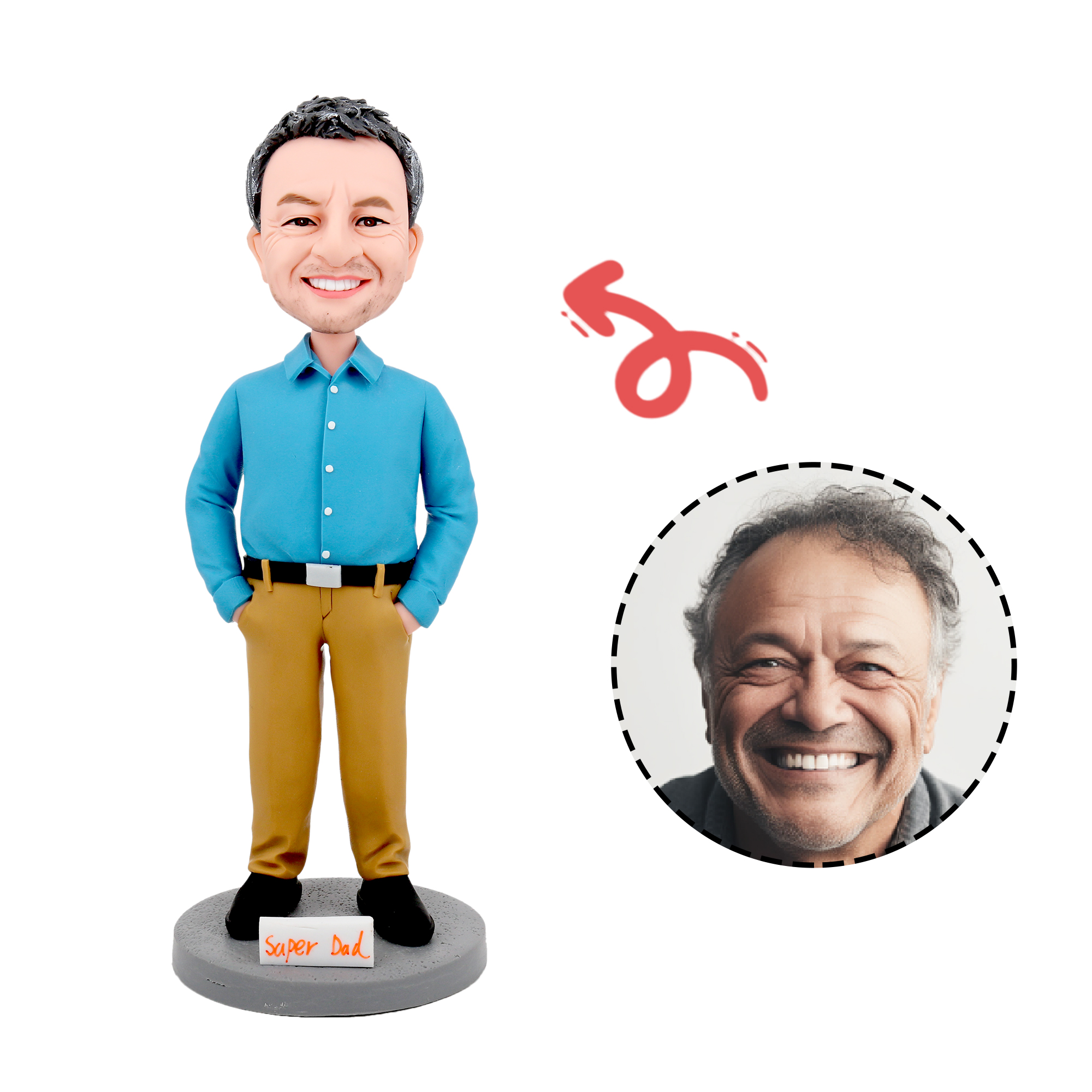 Bobblehead Doll Handmade Funny Gift Custom Gift For Father-Jessemade AU