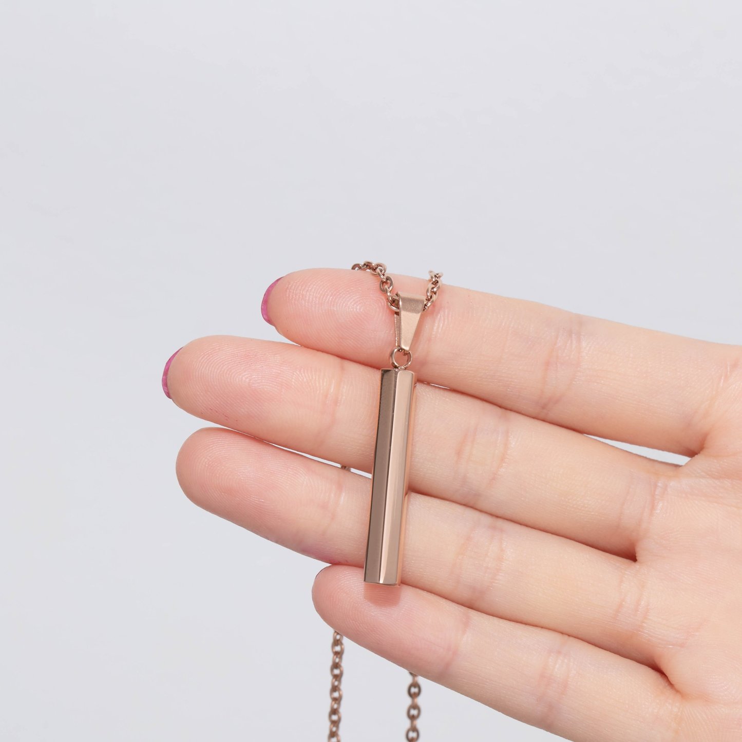 Personalised 6 Names Bar Necklace-Jessemade AU