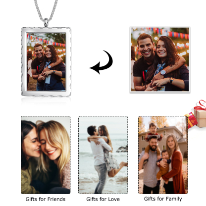 Personalised Photo Necklace Custom Message Gifts For Her-Jessemade AU