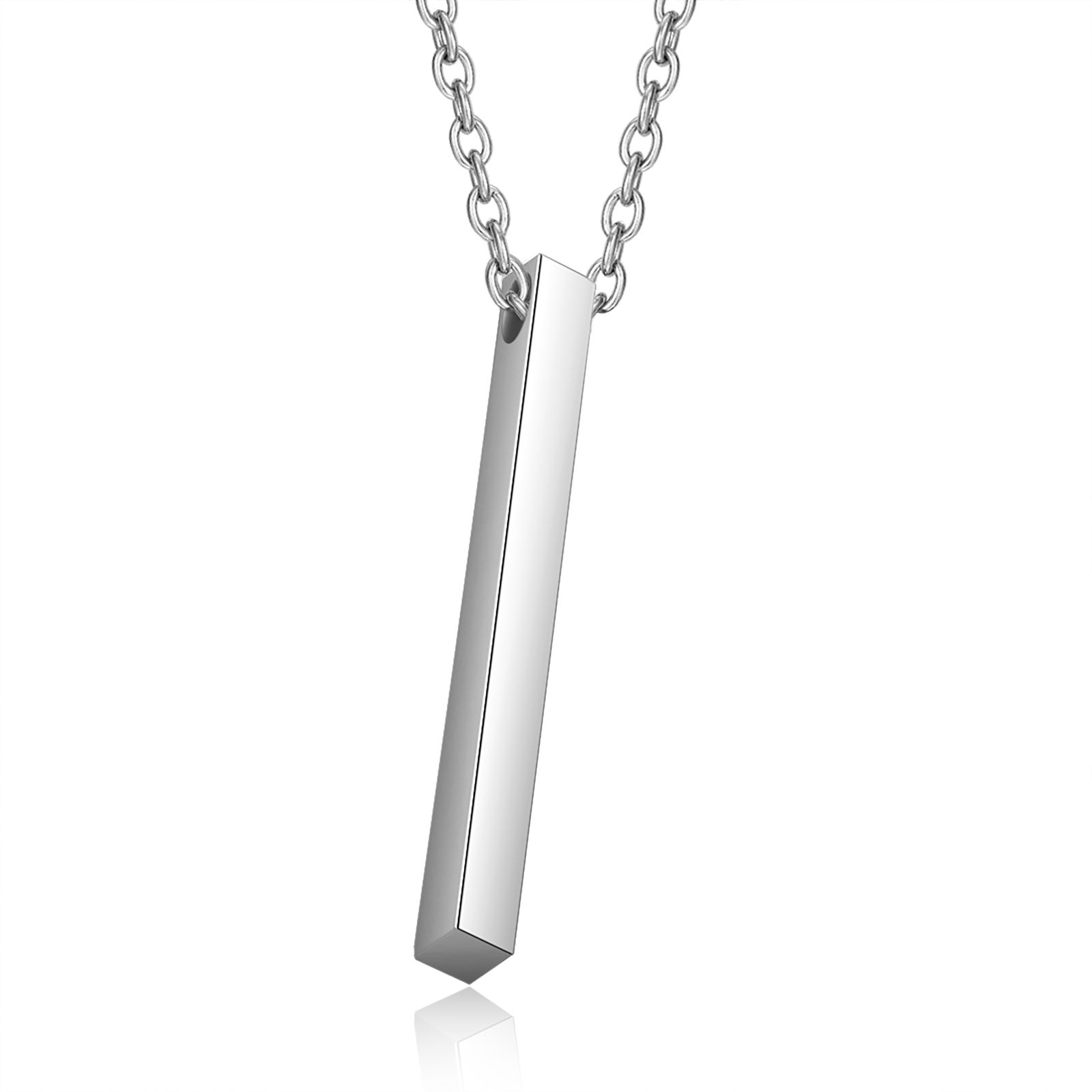 Personalised 3D Vertical Bar Necklace Customised Music Spotify Code Necklace for Her Him-Jessemade AU