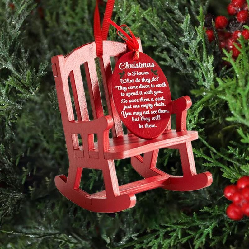 Christmas in Heaven Rocking Chair Ornament-Jessemade AU