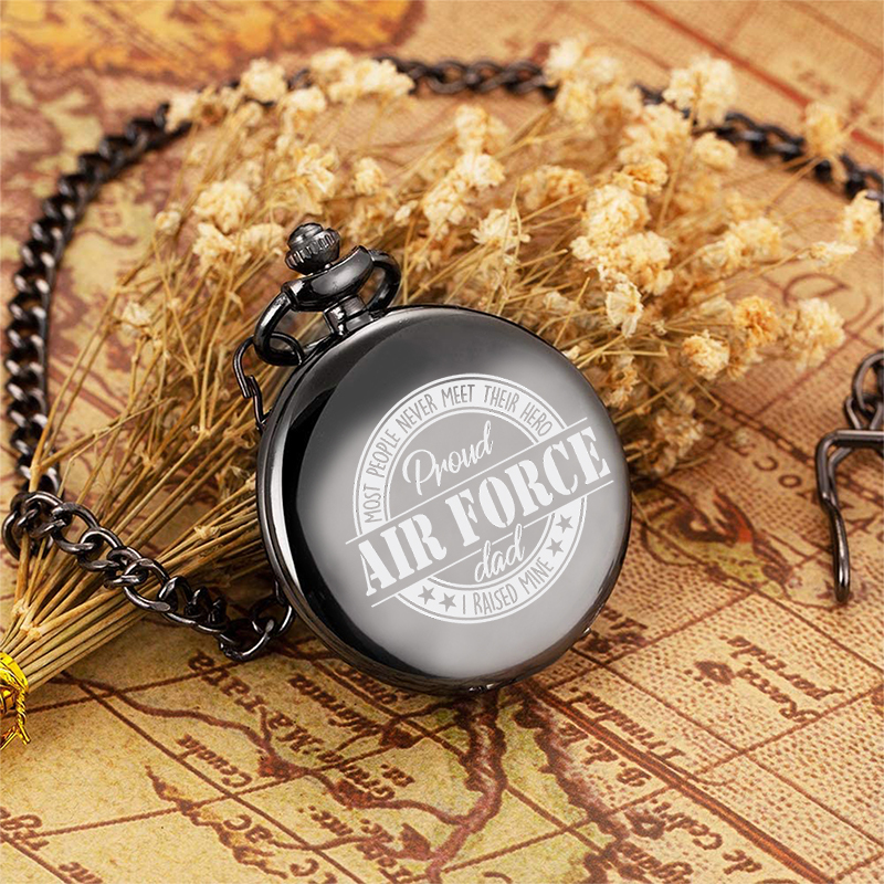 Personalised Pocket Watch Custom Names Gifts For Him-Jessemade AU