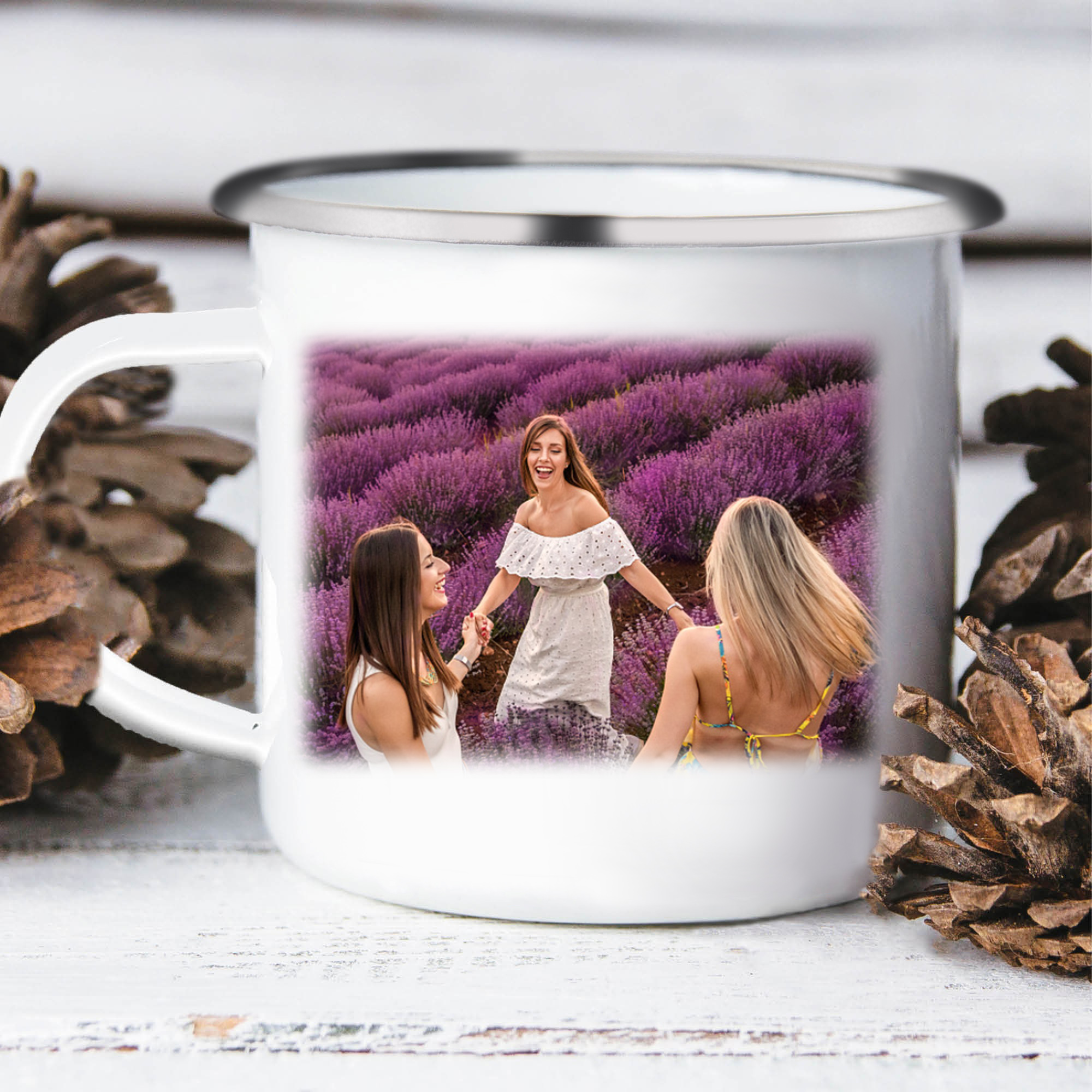 To My Friend Photo Mug Enamel Violets Cup Personalised Gifts for Friends - For All The Times I Forgot To Thank You-Jessemade AU