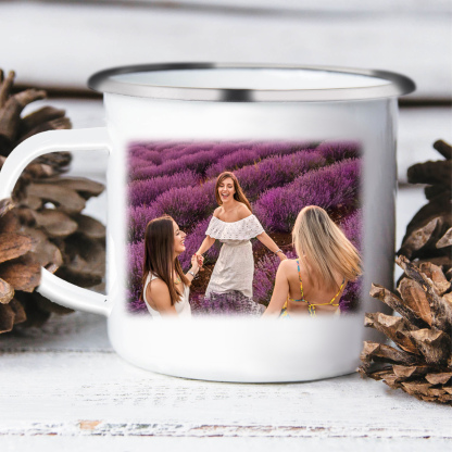 To My Friend Photo Mug Enamel Violets Cup Personalised Gifts for Friends - For All The Times I Forgot To Thank You-Jessemade AU
