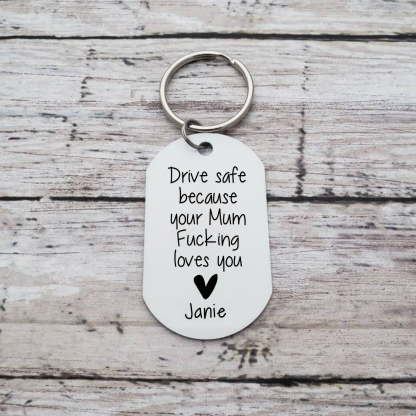 Drive Safe - Personalised Photo Keychain Custom Name Keychain Gifts For Son/Daughter-Jessemade AU
