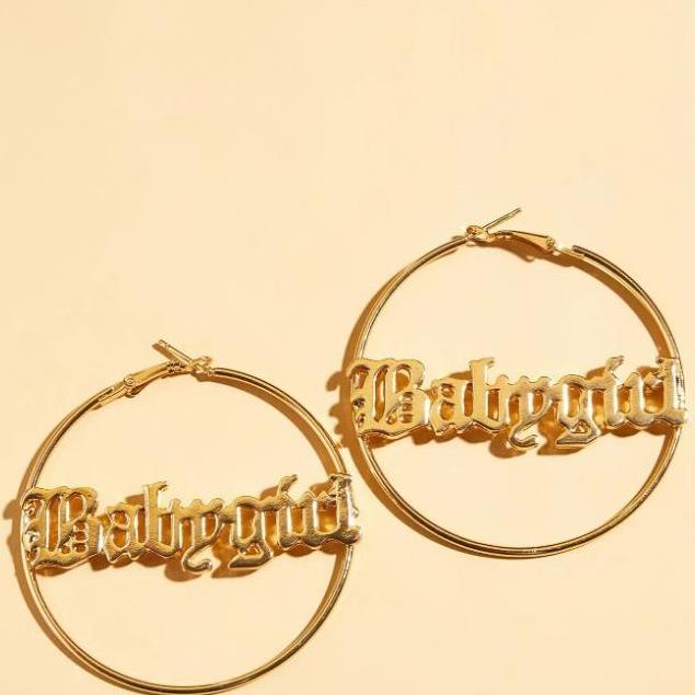 Personalised Name Hoop Earrings Gifts for Her-Jessemade AU