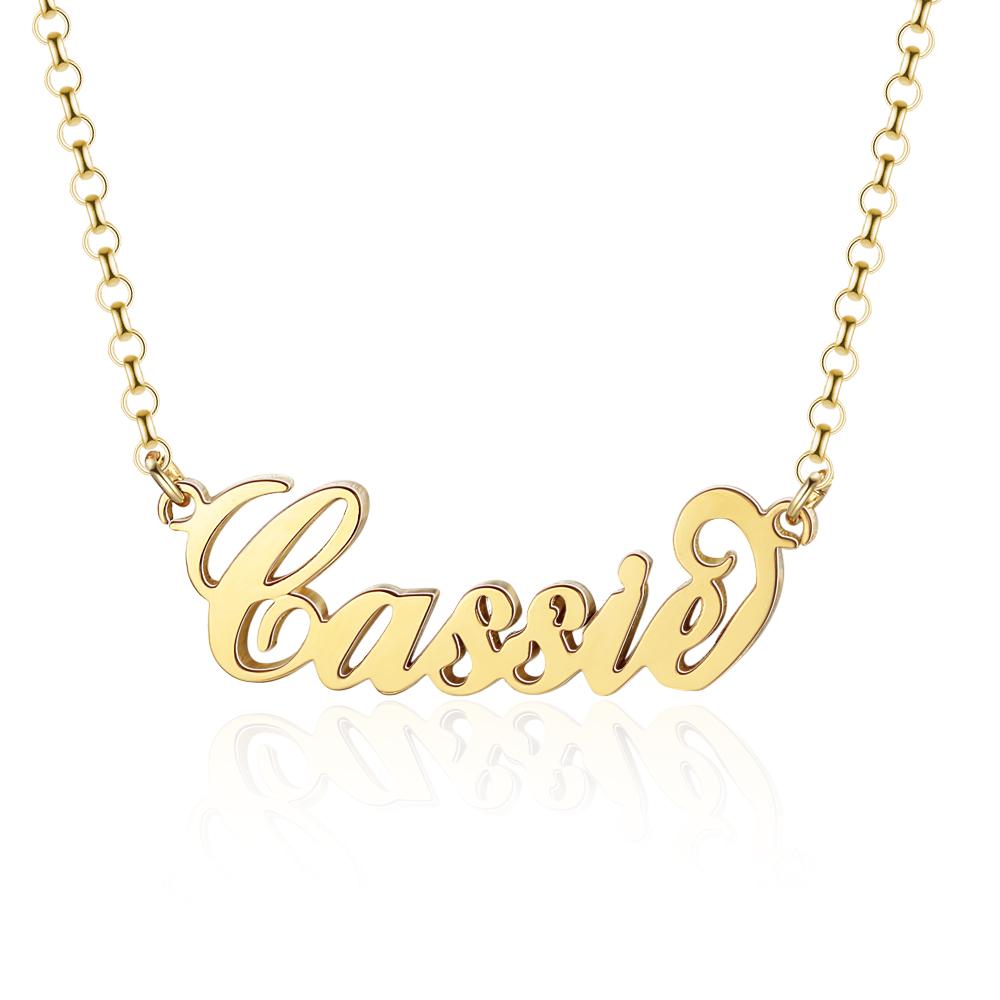 Personalised Necklace Custom 1 Name Necklace Gift For Her-Jessemade AU
