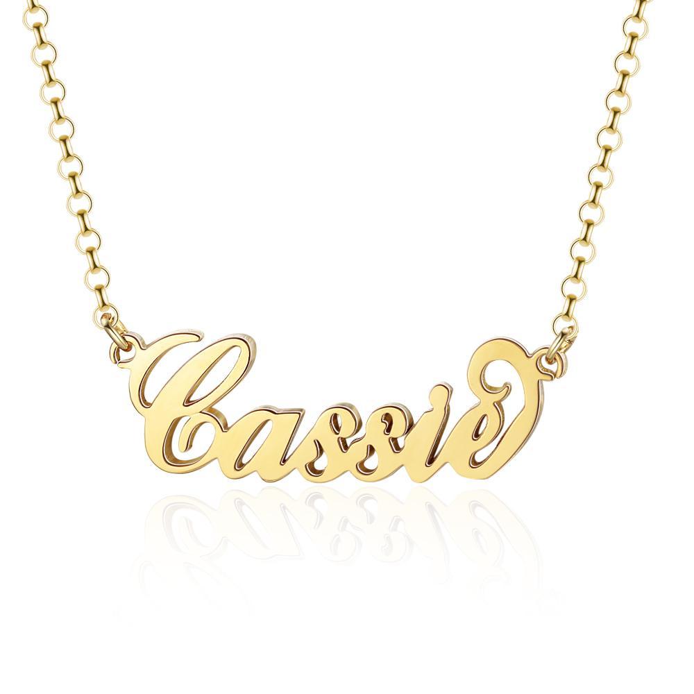 Personalised Necklace Custom 1 Name Necklace Gift For Her-Jessemade AU
