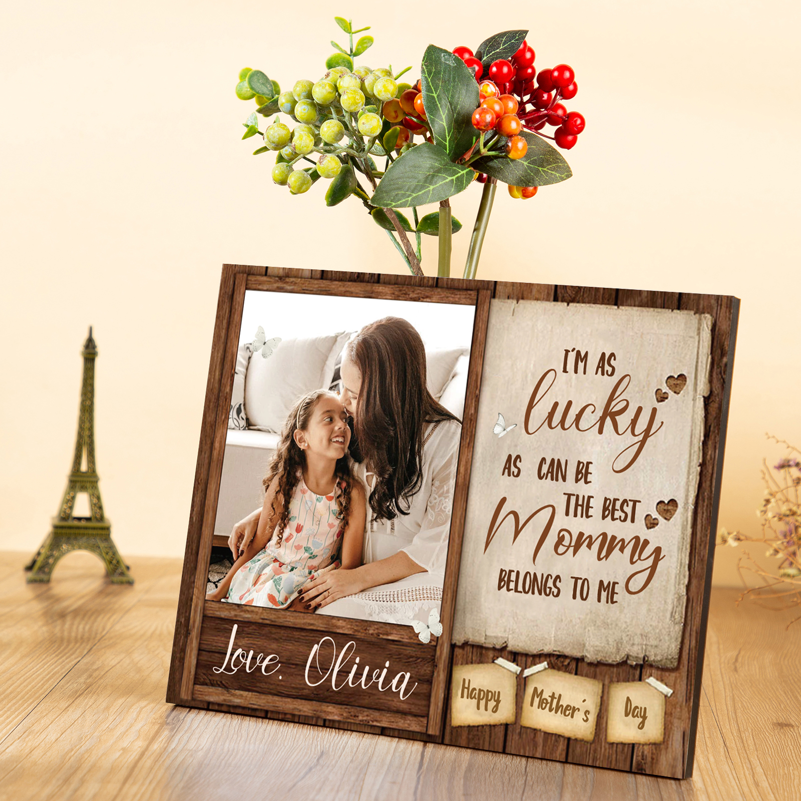 Mother' Day Picture Board Customised Photo Keepsake Wood Signs Photo Frame Gifts For Mother-Jessemade AU