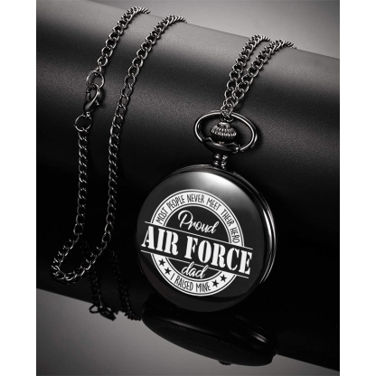 Personalised Pocket Watch Custom Names Gifts For Him-Jessemade AU