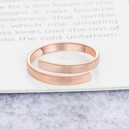 Personalised Name Rings Engraved 2 Names Adjustable Ring Gift for Her-Jessemade AU