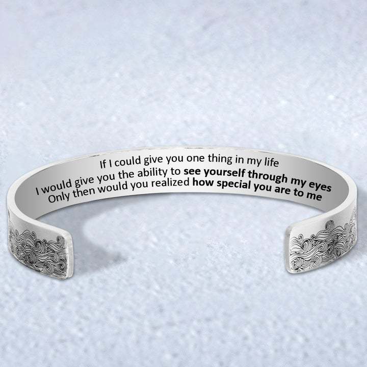 To My Daughter, Whenever you feel overwhelmed, Cuff Bangle Bracelet Gifts For Her-Jessemade AU