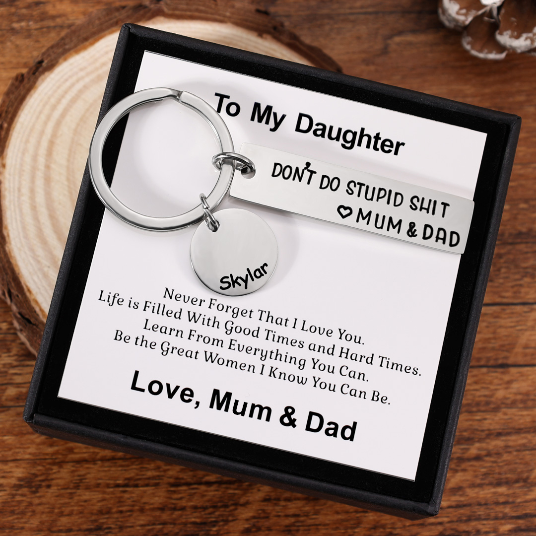 Don't Do Stupid Keychain Personalised Name Gifts for Kids-Jessemade AU