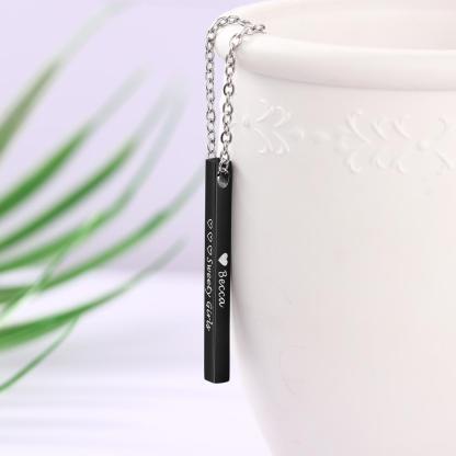 Customised 3D Bar Necklace-Jessemade AU