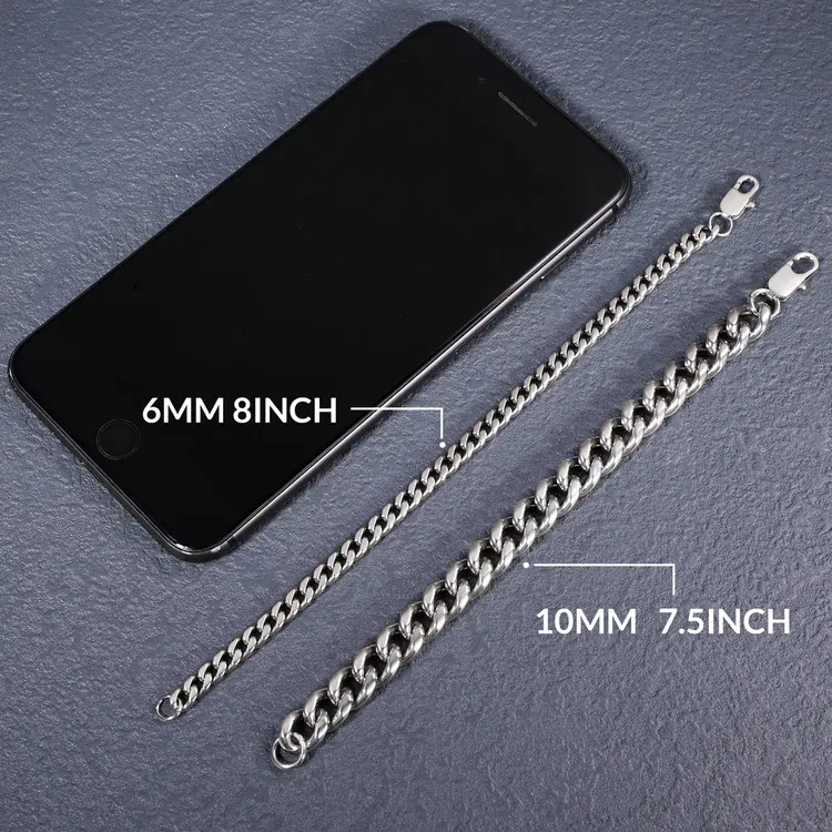 To My Grandson Believe Deep In Your Heart Cuban Chain Bracelet Birthday Gift-Jessemade AU