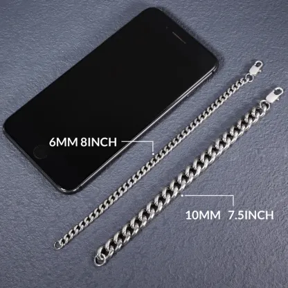 To My Grandson Believe Deep In Your Heart Cuban Chain Bracelet Birthday Gift-Jessemade AU