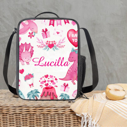 Custom Name Lunch Bag Personalised Cartoon Island Lunch Box  Gifts for Kids-Jessemade AU