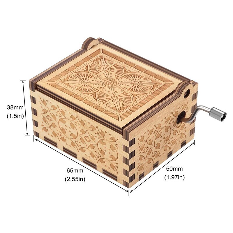 To My Dear Mom-Exquisite Wooden Music Box From Son To Mom-Jessemade AU