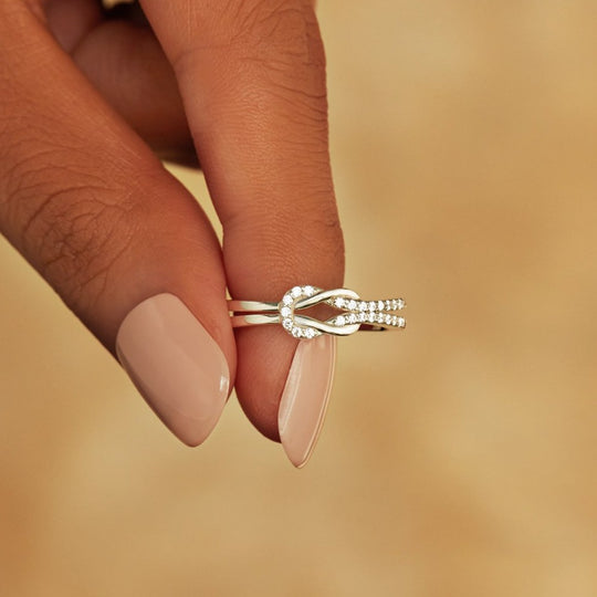 Mother & Daughter/Friendship Ring, Knot Ring With Card, Gifts For Her-Jessemade AU