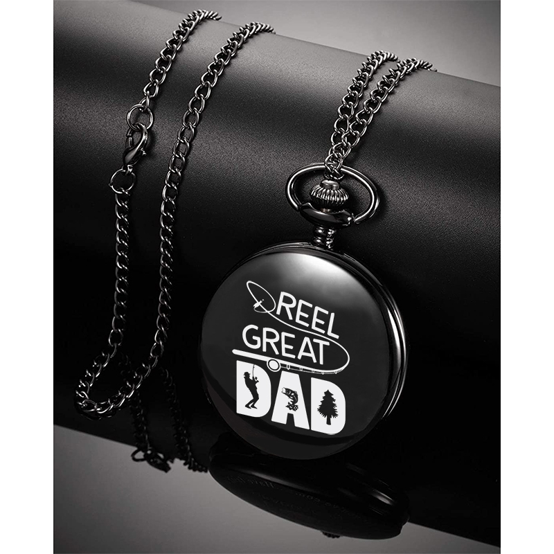 Personalised Pocket Watch Custom Names Gifts For Him-Jessemade AU