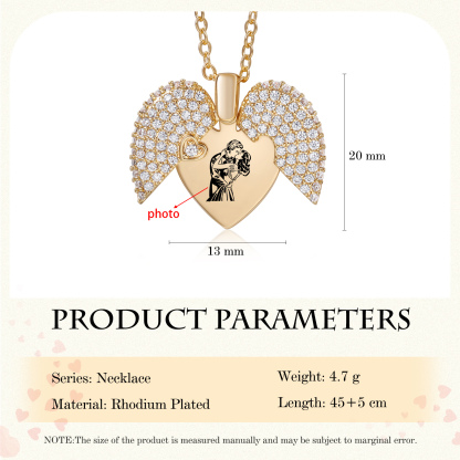 Personalised Locket Heart Necklace Custom Photo Necklace Creative Gifts For Her-Jessemade AU