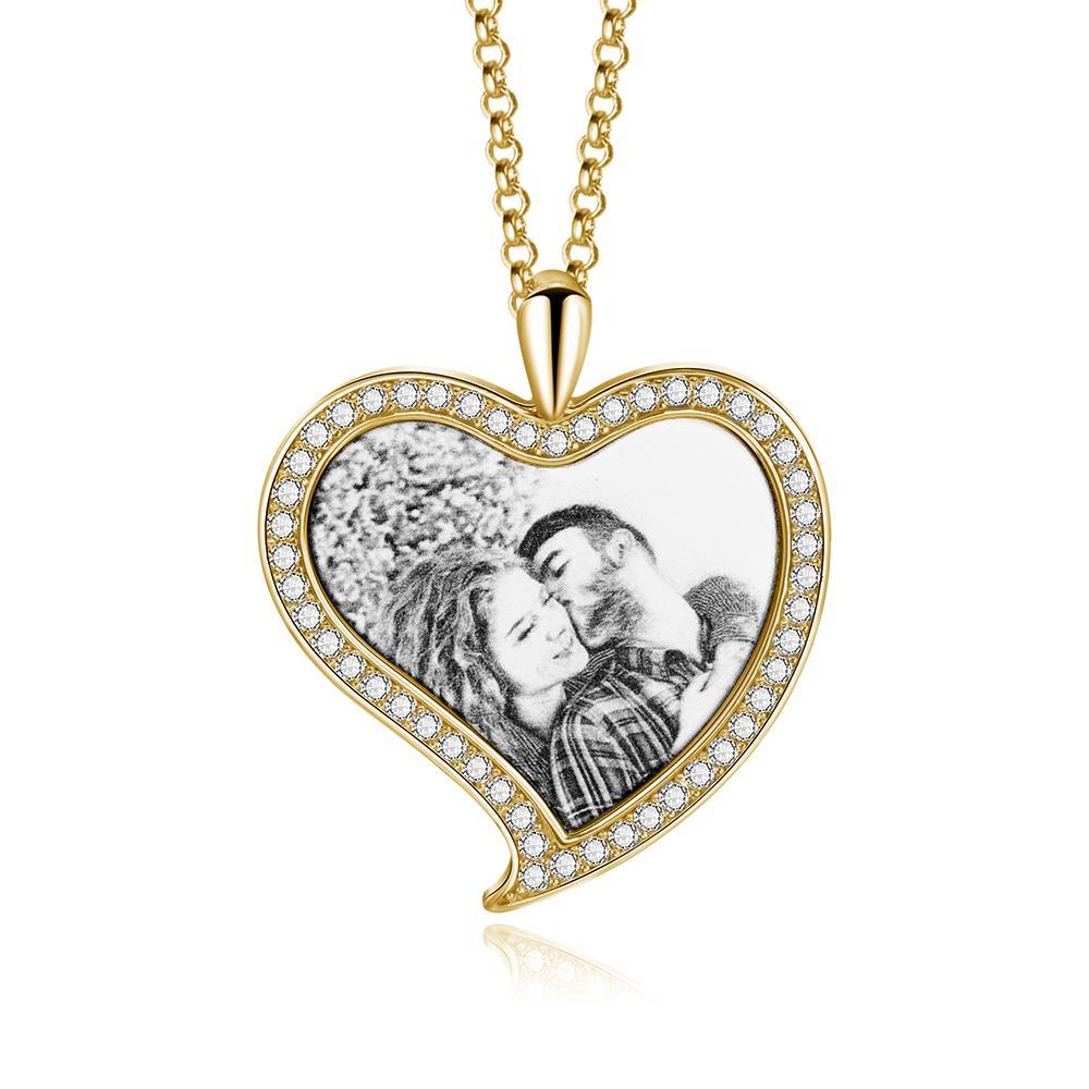 Personalised Heart Necklace Custom Photo Necklace Gifts For Her-Jessemade AU