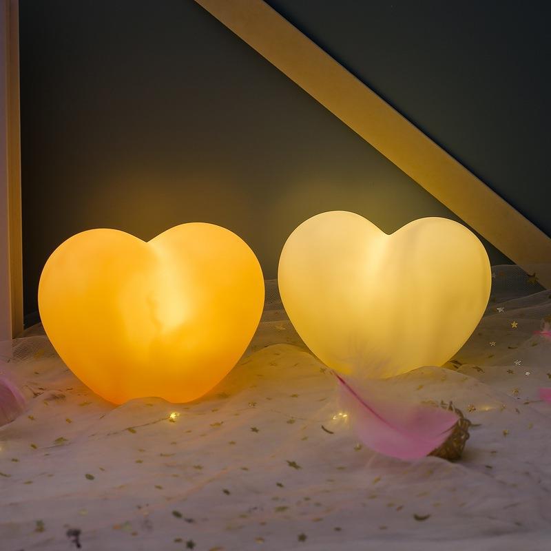 1 Piece Heart-Shaped Night Light Warm Night Light Romantic Decorations-Jessemade AU