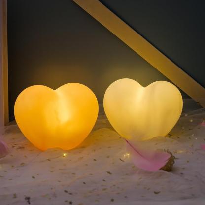 1 Piece Heart-Shaped Night Light Warm Night Light Romantic Decorations-Jessemade AU