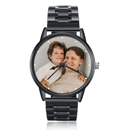 Personalised Photo Watch Custom 1 Photo Watch Band Mechanical Watch Gifts for Him-Jessemade AU