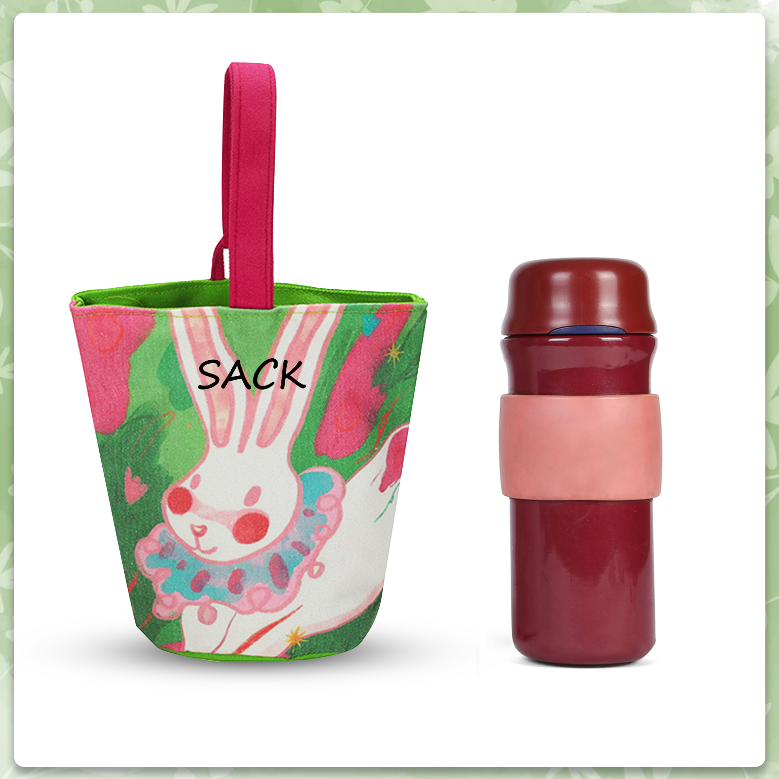 Personalised Bunny Tote Bag Custom Name Bunny Basket Bucket Bag Easter Gifts for Him/Her-Jessemade AU