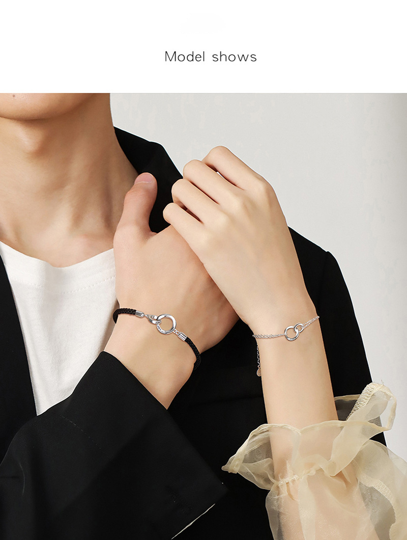 Couple Bracelet Braided Rope Bracelet Adjustable Bracelet Valentine's Day Gift Birthday for Couples-Jessemade AU